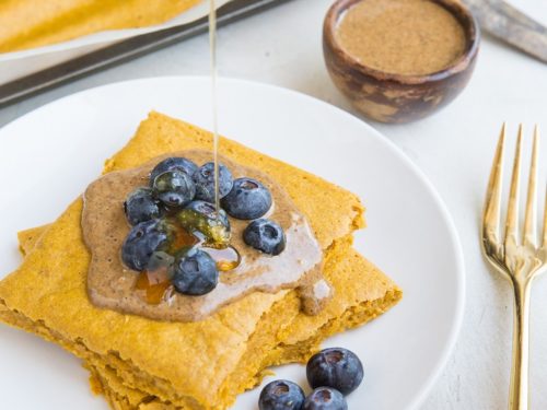Sheet Pan Protein Pancakes - Sweet Peas and Saffron