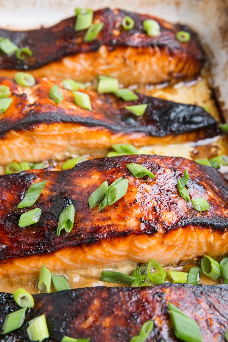 Easy Teriyaki Salmon Recipe - a beautiful weeknight staple that is fresh, flavorful and easy to make any night of the week.