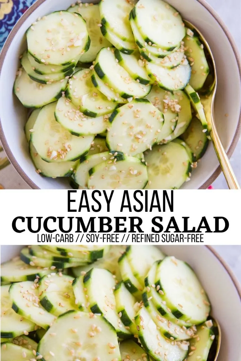 Quick and easy Asian Cucumber Salad made with just a handful of ingredients you likely already have!