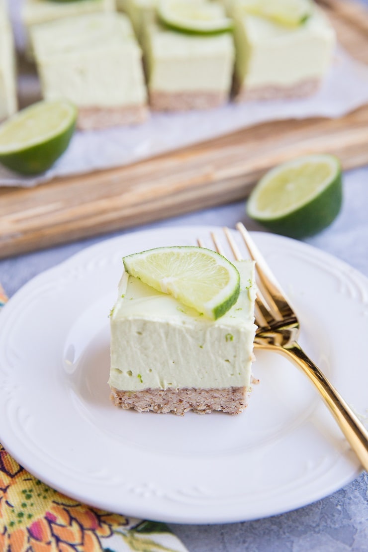 Easy No-Bake Keto Key Lime Pie Bars