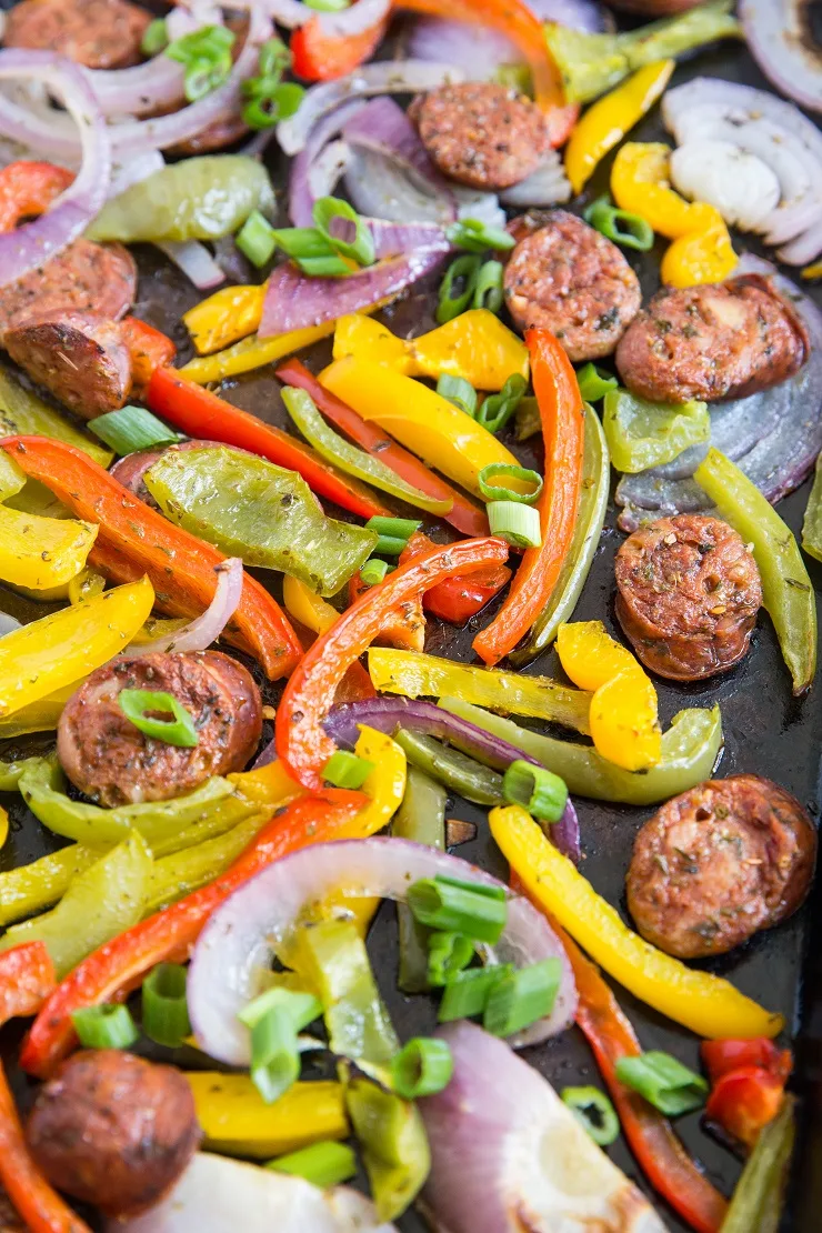 Quick and Easy 30-Minute Sheet Pan Sausage and Peppers Recipe - the easiest dinner you'll ever make!