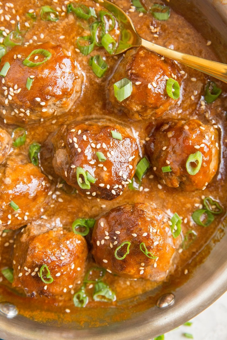 Healthy Sweet and Sour Meatballs made soy-free, refined sugar-free, and gluten-free! Easy to prepare and magically delicious.