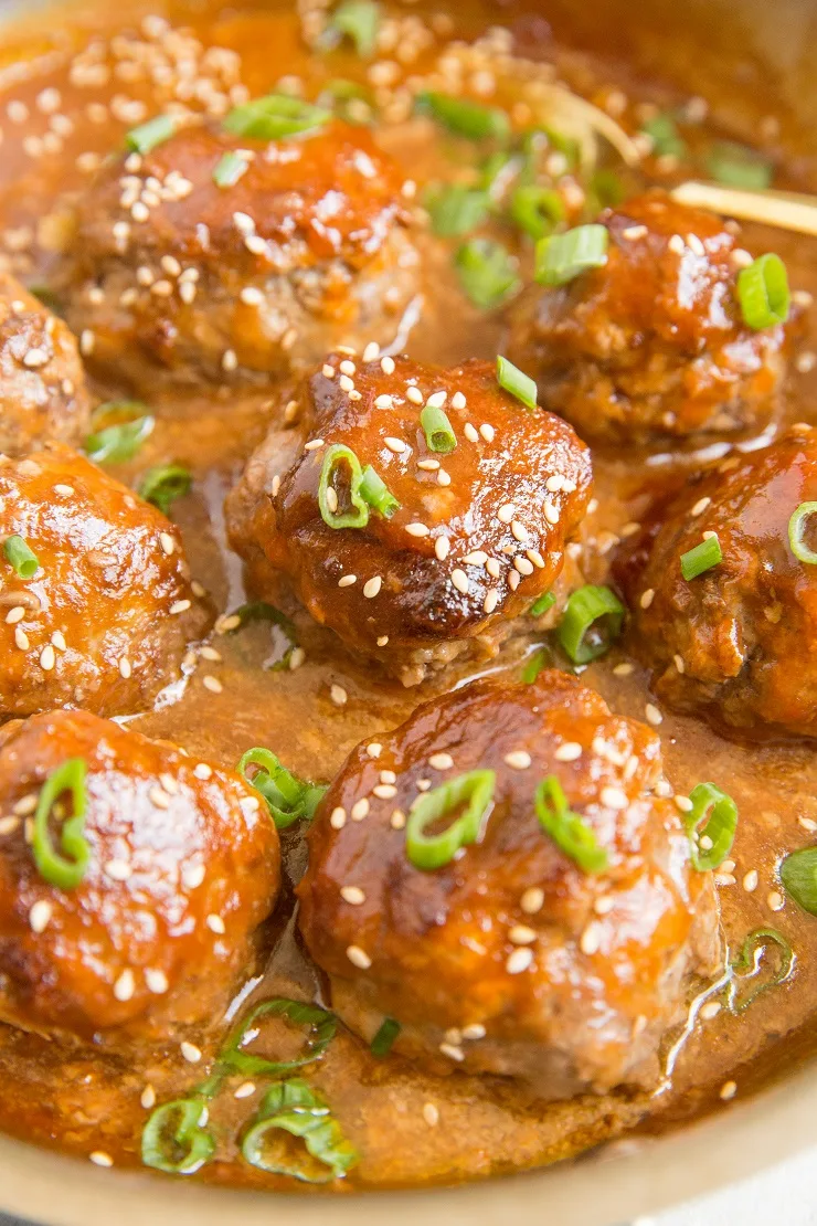 Easy Sweet & Sour Meatablls - gluten-free, dairy-free, soy-free, refined sugar-free