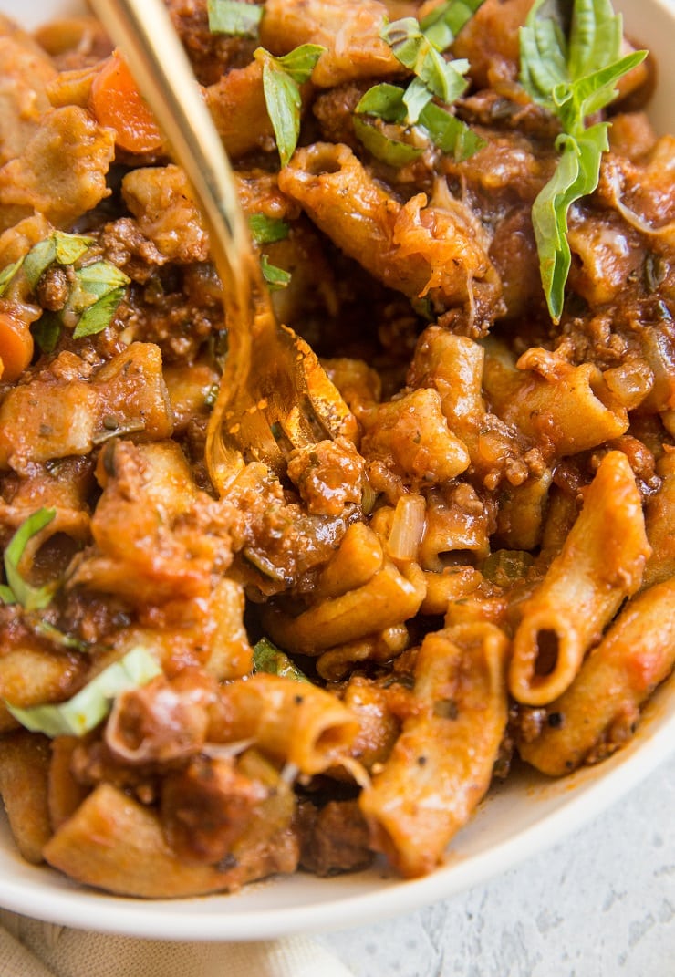 Rigatoni Bolognese - a perfectly comforting dinner recipe