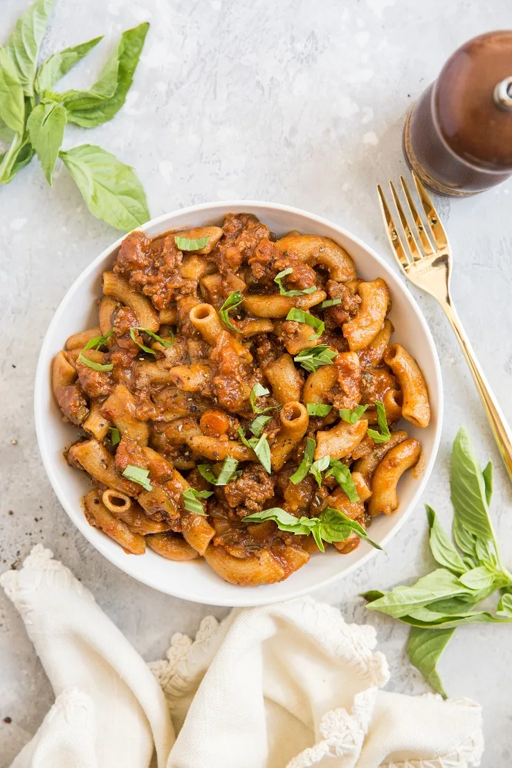 Rigatoni Bolognese recipe - an easy rigatoni pasta recipe with tomato meat sauce is an incredibly satisfying meal