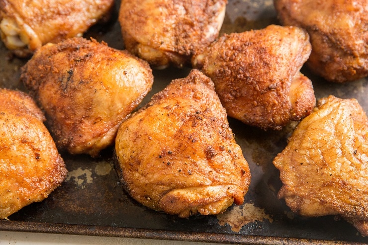 Easy Smoked Chicken Thighs - a simple recipe for smoker chicken that will keep you coming back for more!