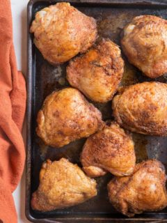 Smoked Chicken Thighs - quick and easy smoked chicken thighs take only 45 minutes to smoke! Get the perfect smoky flavor with these delicious thighs