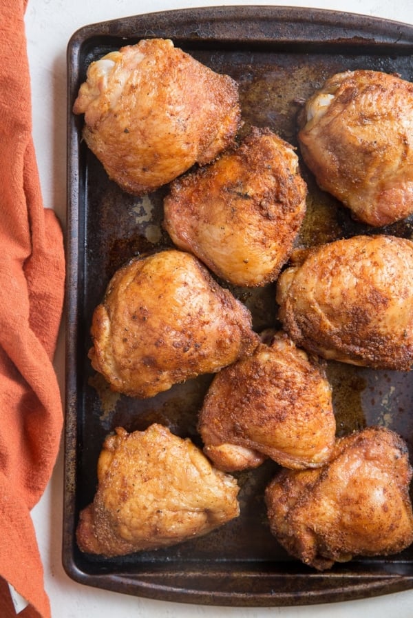 Smoked Chicken Thighs - quick and easy smoked chicken thighs take only 45 minutes to smoke! Get the perfect smoky flavor with these delicious thighs