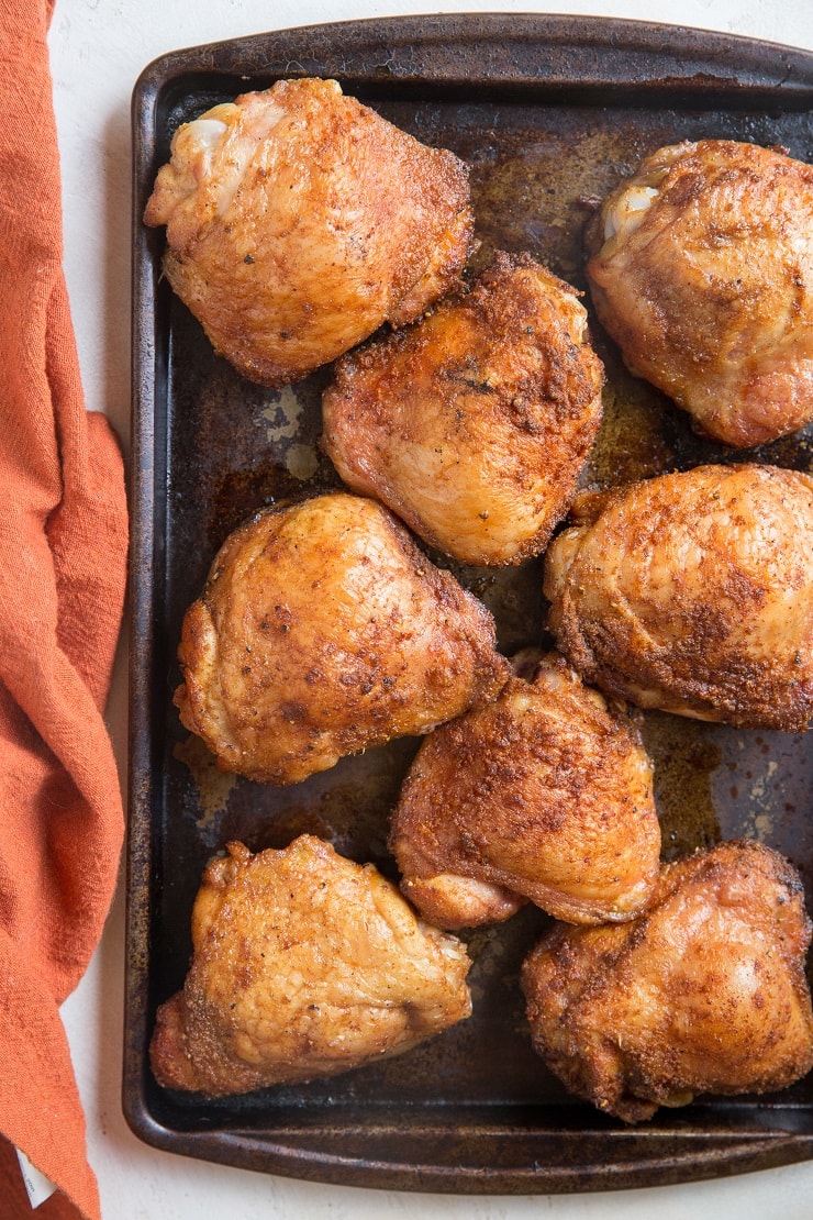 Smoked Chicken Thighs - quick and easy smoked chicken thighs take only 45 minutes to smoke! Get the perfect smoky flavor with these delicious thighs