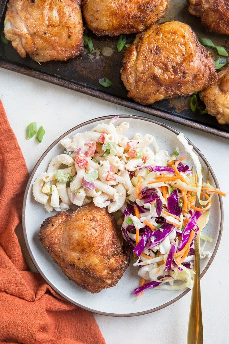 Smoked Chicken Thighs are fall-off-the-bone tender with the perfect level of smoke flavor