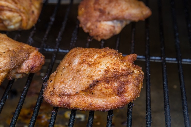 Crispy Smoker Chicken Thighs