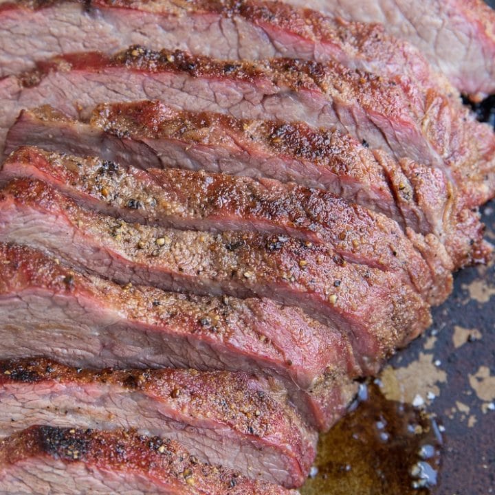 Smoked Tri Tip Recipe - an easy, amazing goof-proof smoked tri tip recipe including how to dry brine meat for the best result. Everything you need to know about smoking tri tip!