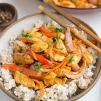Easy Healthy Szechuan Chicken made paleo, gluten-free, soy-free, refined sugar-free, and absolutely delicious! Healthier than takeout and fun to prepare!