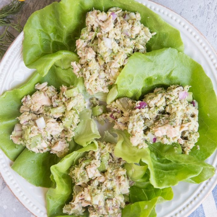 Tuna Salad Lettuce Wraps - The Roasted Root