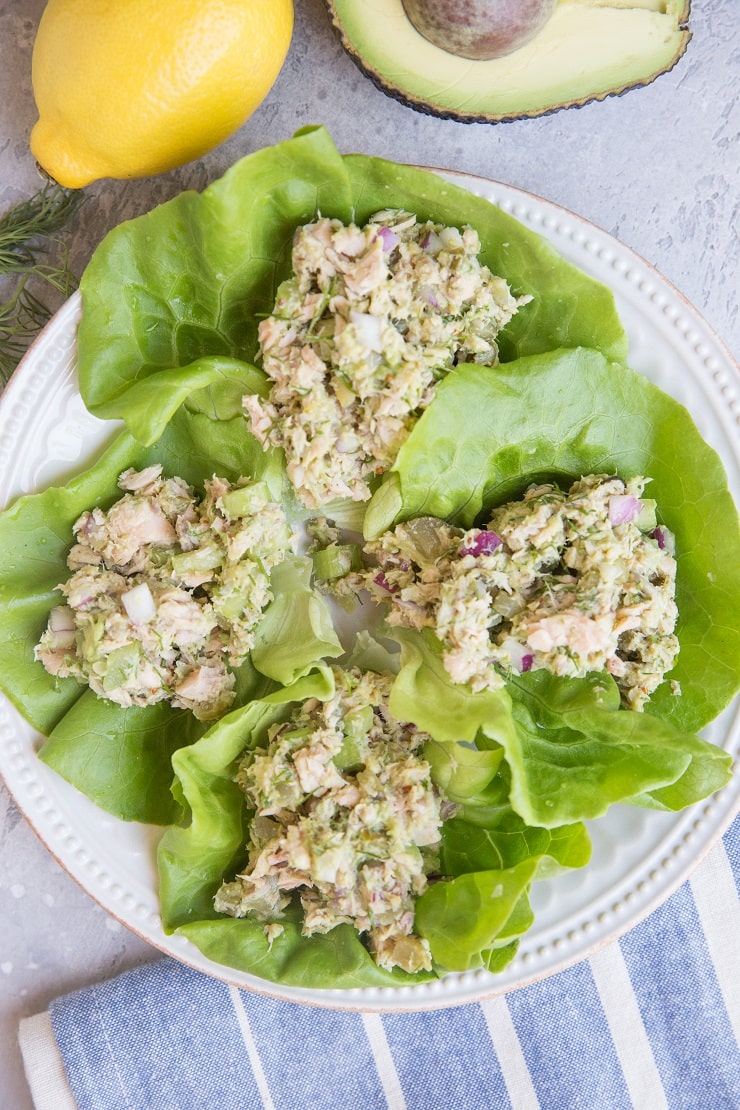 Tuna Salad Lettuce Wraps - The Roasted Root