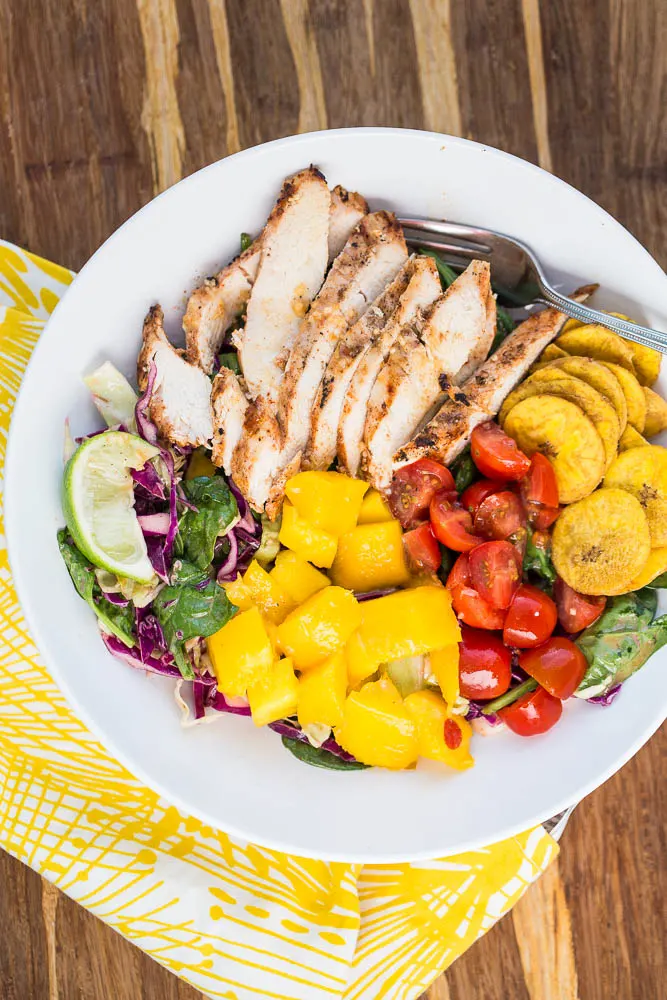 Jerk Chicken Bowls with Mango + a Paleo Meal Plan