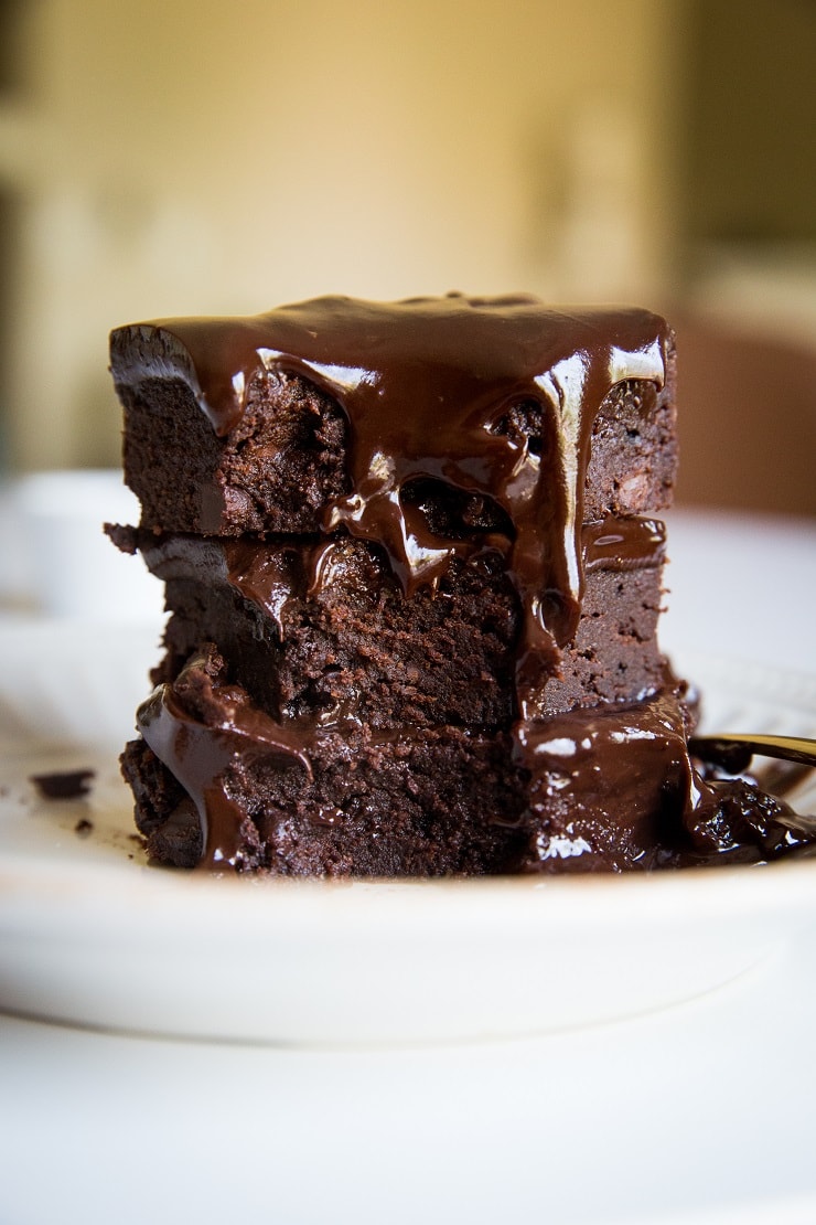 Triple Chocolate Keto Fudge Brownies are absolutely divine!