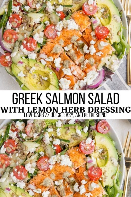 Greek Salmon Salad - The Roasted Root