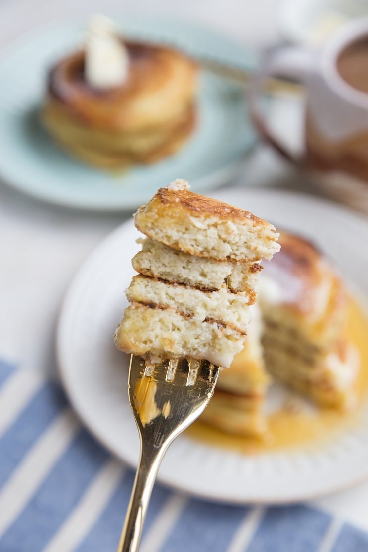 Moist, fluffy, amazing grain-free Keto Coconut Flour Pancakes