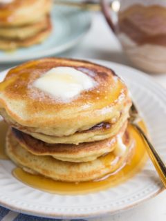 Keto Pancakes with coconut flour are a low-carb, grain-free breakfast loaded with delicious rich flavors. Fluffy, moist, amazing!