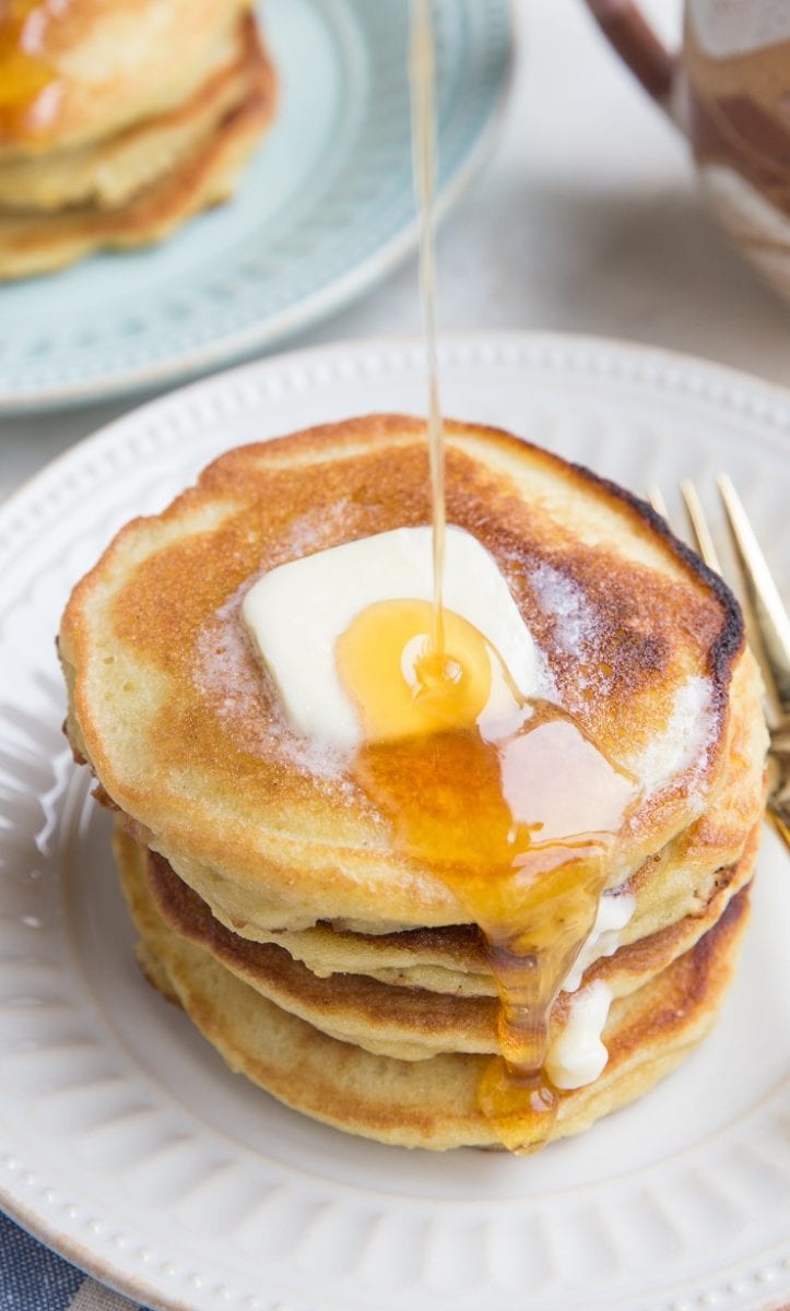 You'd never guess these Keto Pancakes are grain-free! They're magically fluffy and delicious!