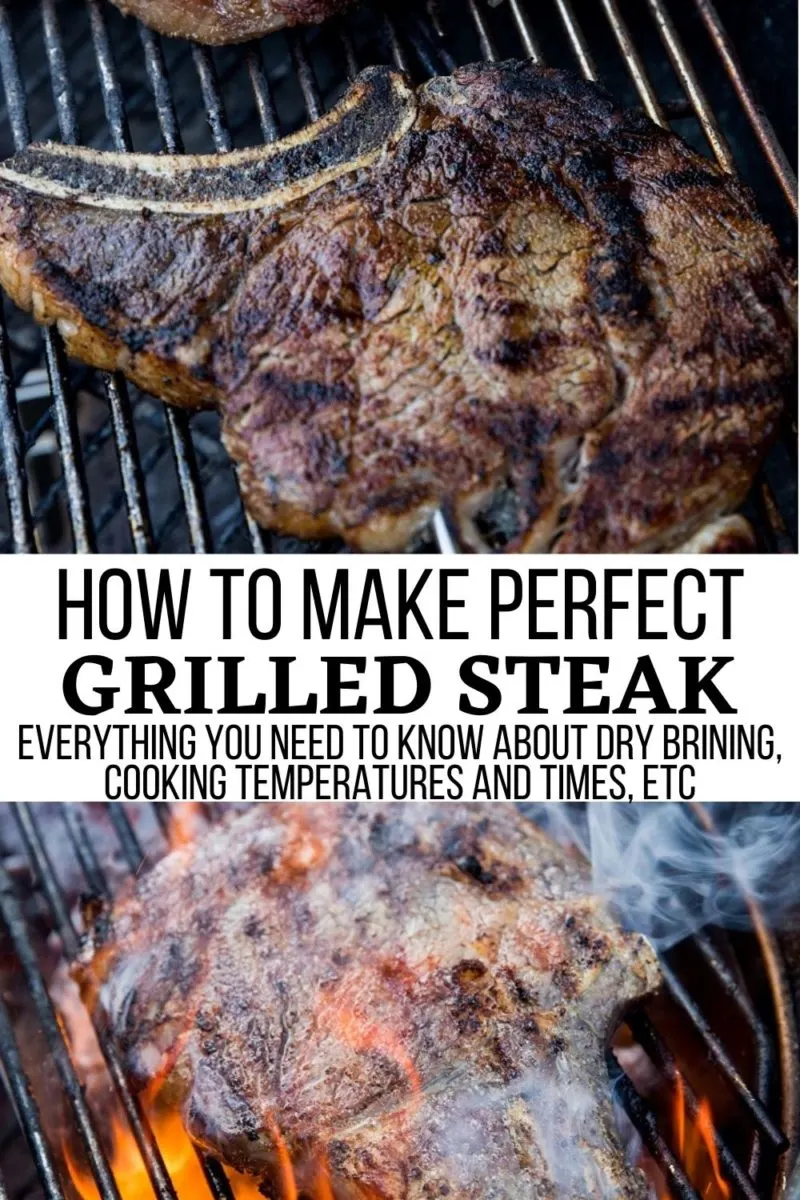 How to Make Perfect Grilled Steak - everything you need to know about dry brining steak, cooking temperatures and times, etc.