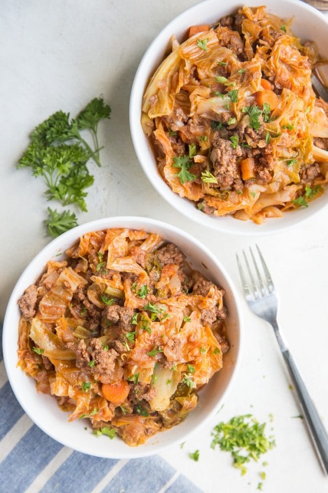 Unstuffed Cabbage Bowls (Keto, Paleo, Whole30) The Roasted Root