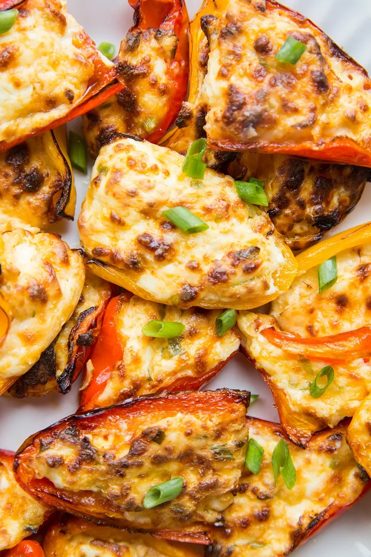Air Fryer Cream Cheese Stuffed Mini Peppers are a cheesy cream keto appetizer recipe that is so easy to make!