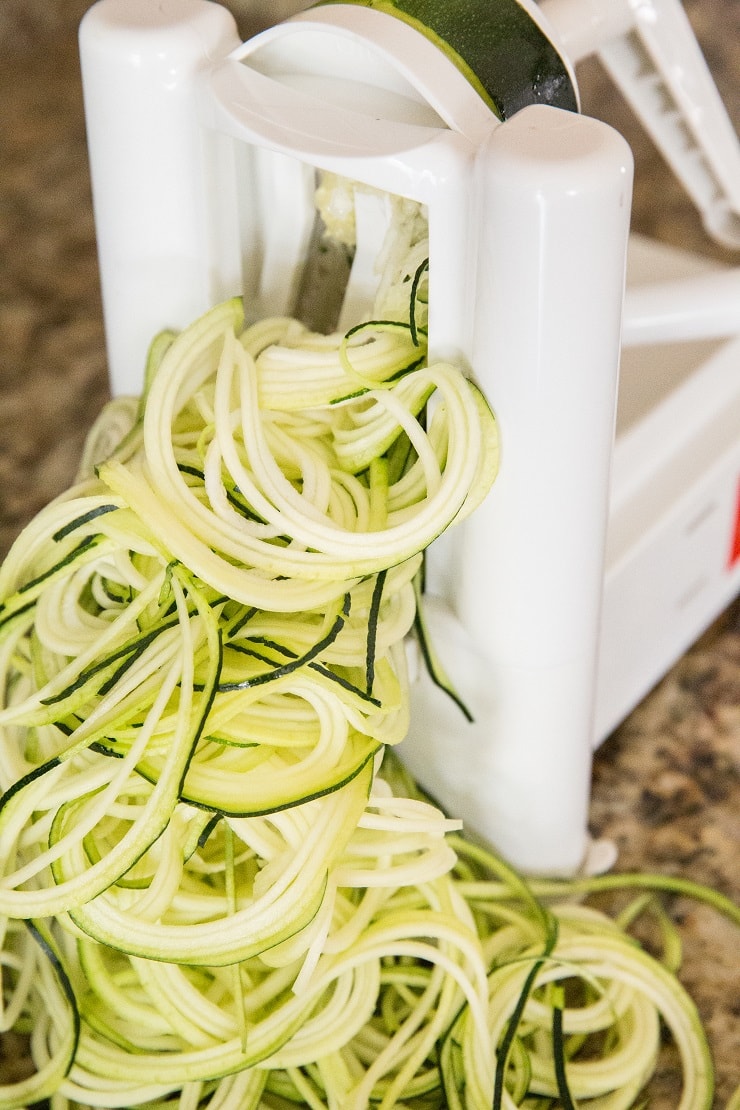 Spiralize the zucchini