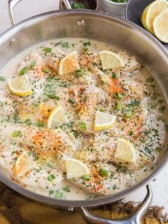 Quick and easy 30-Minute Lemon Garlic Chicken (Dairy-Free, Paleo, Keto, healthy) - a fast, delicious healthy dinner recipe with amazingly tender, lemon chicken!