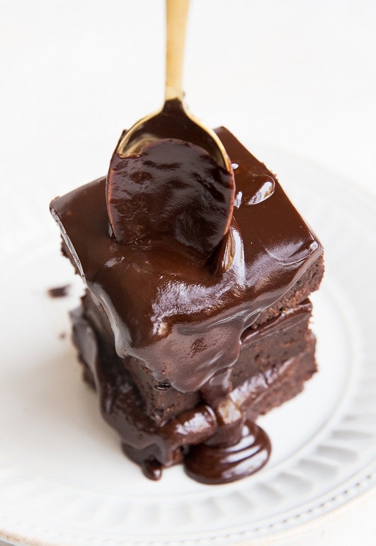 Dairy-Free Chocolate Ganache Recipe for cakes, brownies, ice cream, etc. Paleo, Keto, Vegan