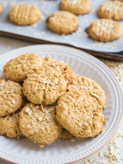 Gluten-Free Peanut Butter Oatmeal Cookies are the perfect combination of two classic favorites! Easy to make and loved by all, these flavorful cookies are a pure joy.