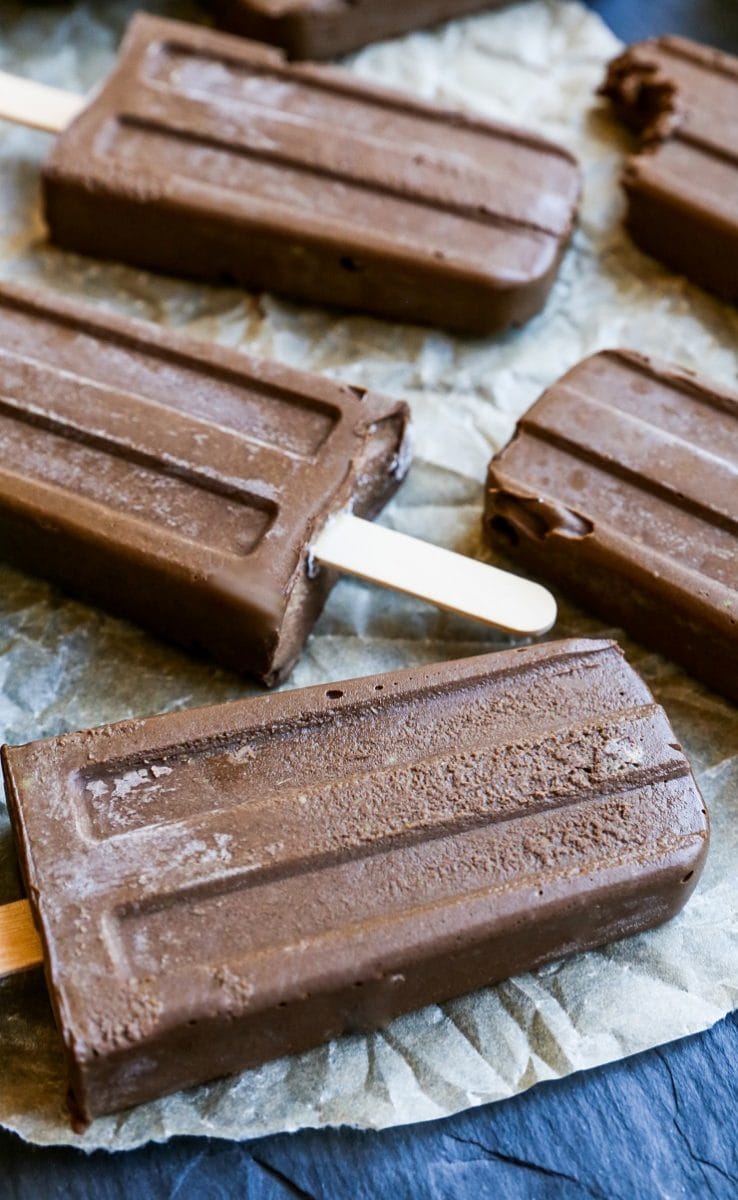Easy Keto Fudgesicles made dairy-free and sugar-free using clean ingredients. Rich, fudgy, creamy and delicious made with only 6 ingredients.