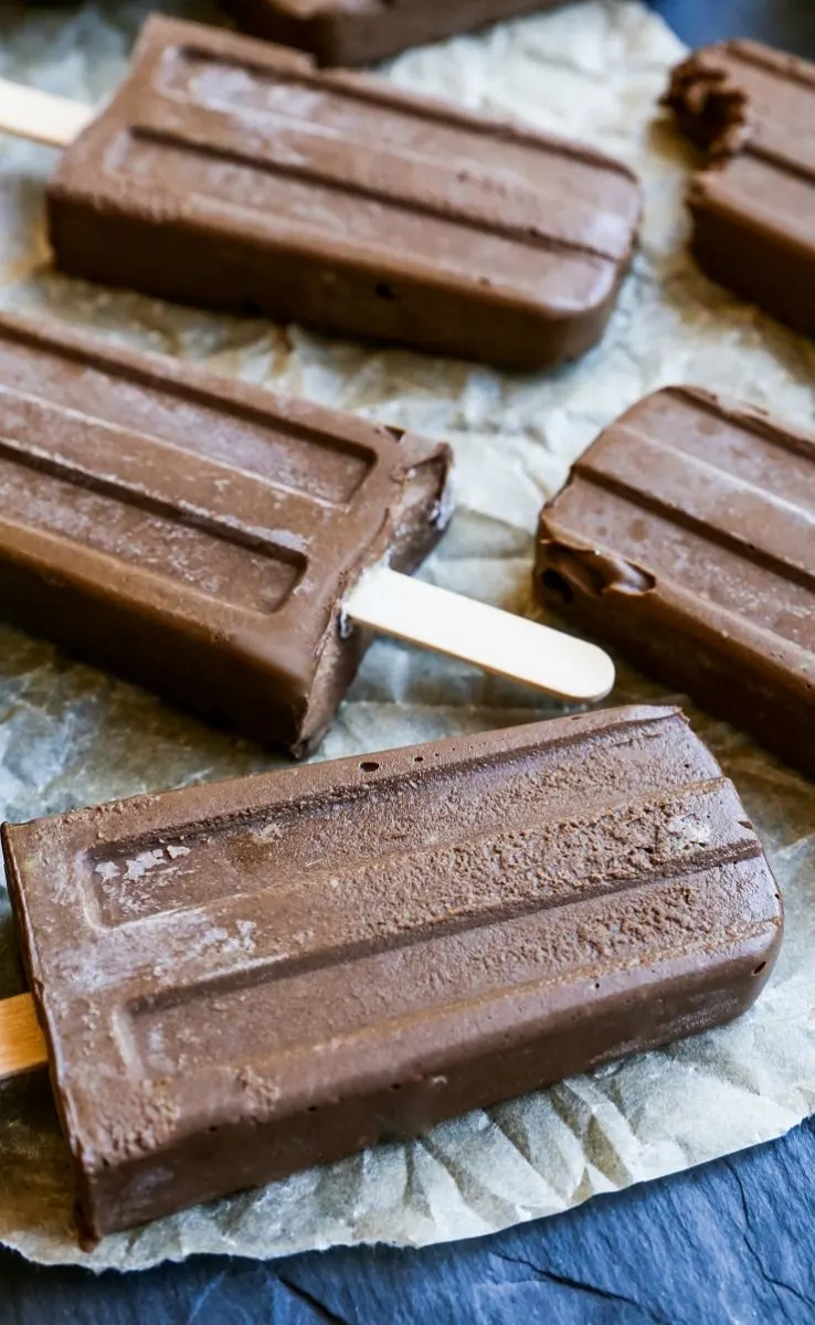 Easy Keto Fudgesicles made dairy-free and sugar-free using clean ingredients. Rich, fudgy, creamy and delicious made with only 6 ingredients.