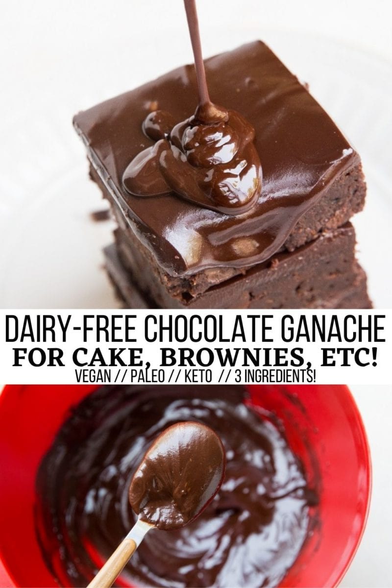 Dairy-Free Chocolate Ganache - vegan with paleo and keto options. All you need is 3 basic ingredients to make this delicious ganache recipe!