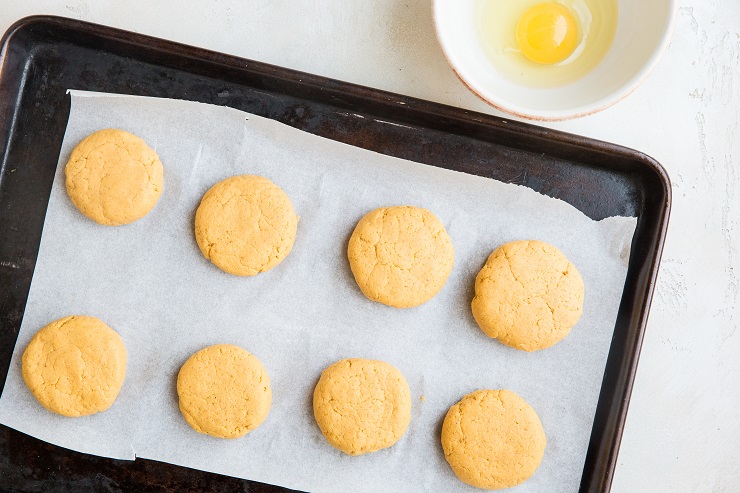 Form biscuit shapes out of the dough