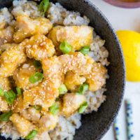 Paleo Chinese Lemon Chicken made soy-free, gluten-free, and refined sugar-free. An easy Chinese takeout recipe that is a healthy alternative!