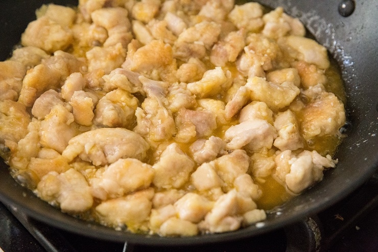 Boil and stir until sauce is thick and chicken is cooked through