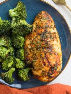 Easy Air Fryer Chicken Breasts made with a few simple ingredients. Tender chicken for a clean dinner