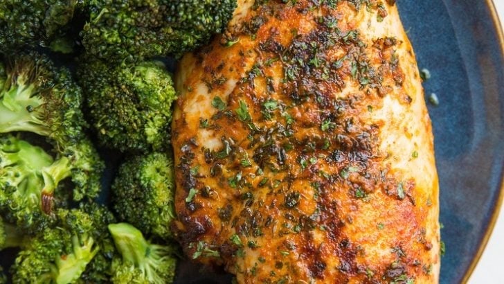 Easy Air Fryer Chicken Breasts made with a few simple ingredients. Tender chicken for a clean dinner