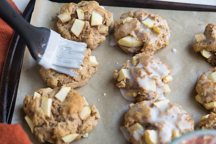 Brush fritters with the glaze