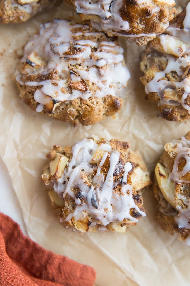 Gluten-Free Baked Apple Fritters with an easy glaze. Dairy-free, refined sugar-free and healthy