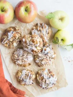 Baked Apple Fritters - gluten-free, dairy-free, refined sugar-free easy oven-baked apple fritters for a healthier take on the classic recipe