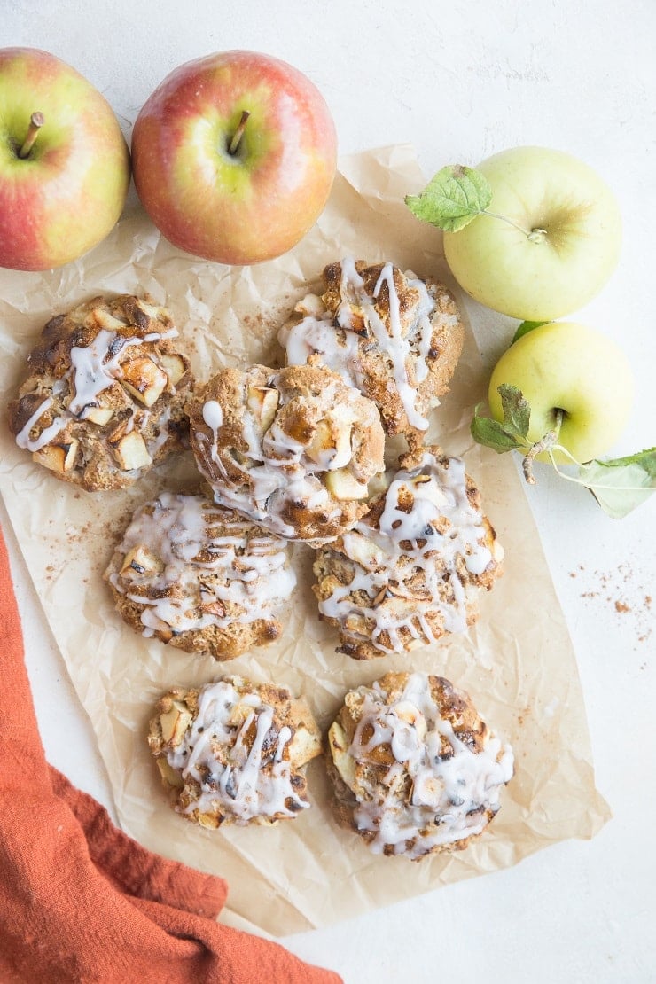 Baked Apple Fritters - gluten-free, dairy-free, refined sugar-free easy oven-baked apple fritters for a healthier take on the classic recipe