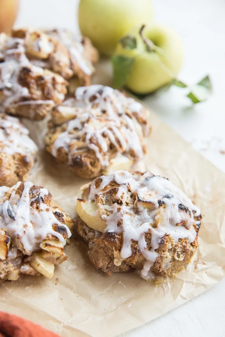 Gluten-Free Baked Apple Fritters made dairy-free and refined sugar-free. A delicious breakfast or snack!