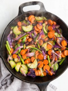 Easy Sautéed Vegetables Recipe - how to make delicious, perfect veggies every time! A lovely side dish to any entrée.