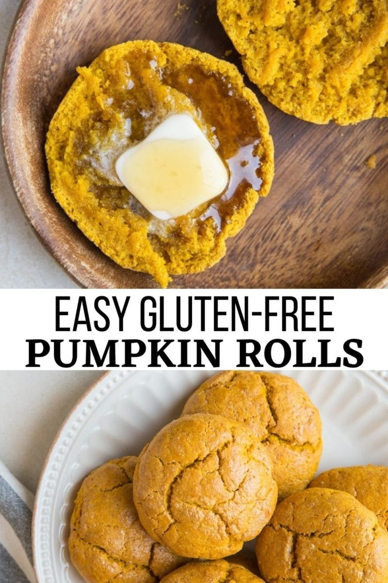 Easy Gluten-Free Pumpkin Rolls - moist, fluffy, warmly-spiced with fall flavors for a delicious addition to any meal!