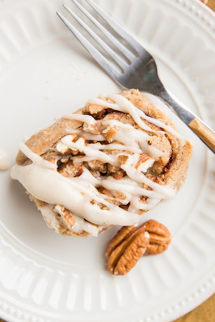 Vegan Gluten-Free Cinnamon Rolls - egg-free, dairy-free, refined sugar-free