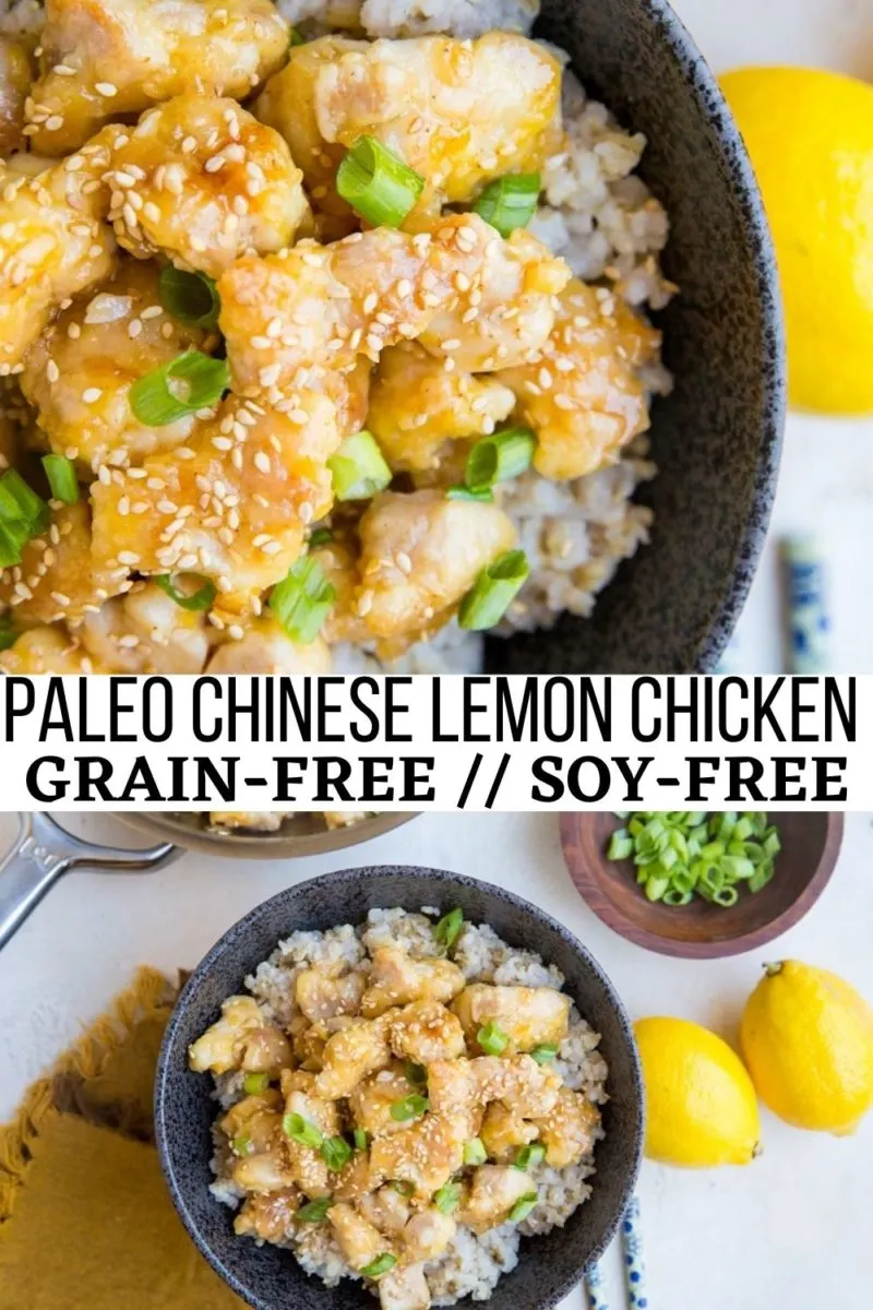 Paleo Chinese Lemon Chicken - grain-free, soy-free, refined sugar-free, healthy version of the Chinese classic!