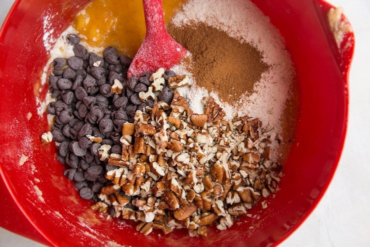 Add the dry ingredients to the mixing bowl